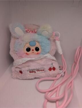 BB3 Baby Three Phone Bag Plush Confirmed Strawberry Rabbit